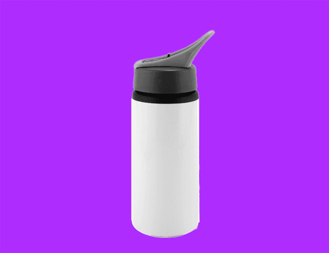 Water Bottle with Straw (600ml)